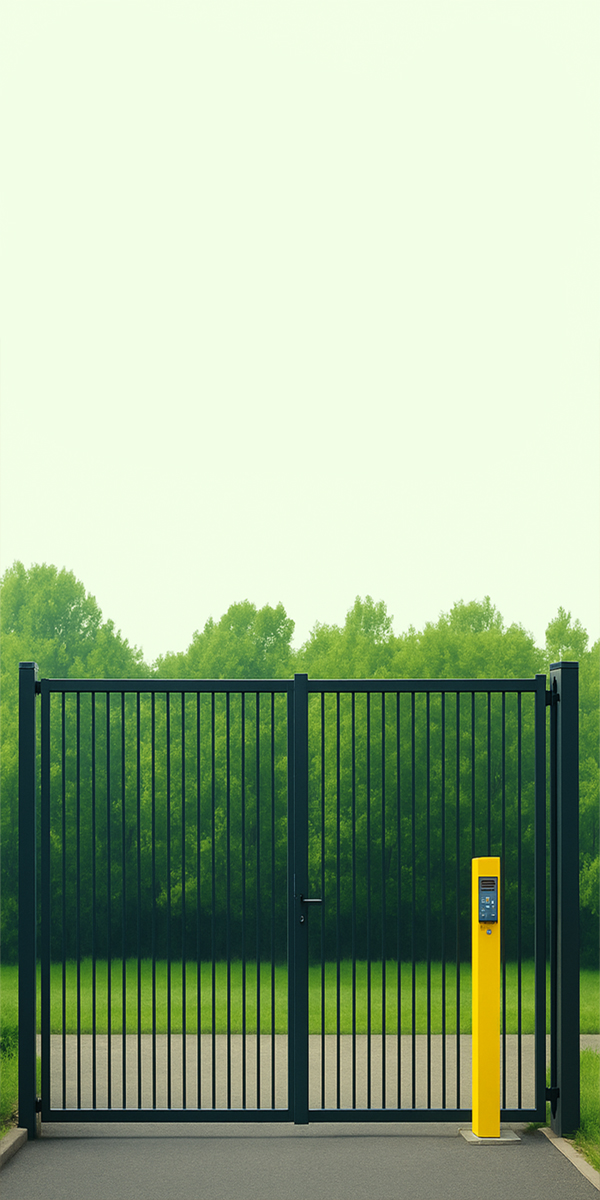 Secured vehicle gate and access control system