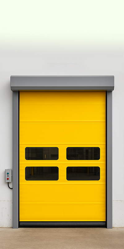 High-speed and specialty doors in an industrial facility