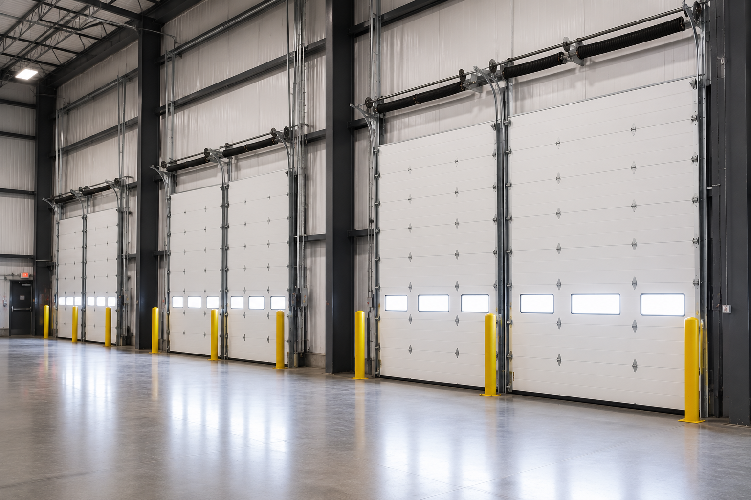 Commercial door installation